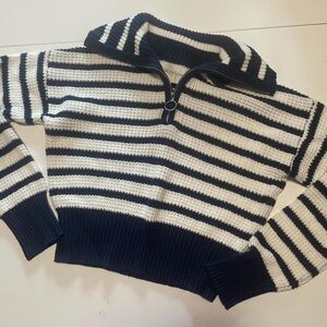 Navy and White Sailor Sweater